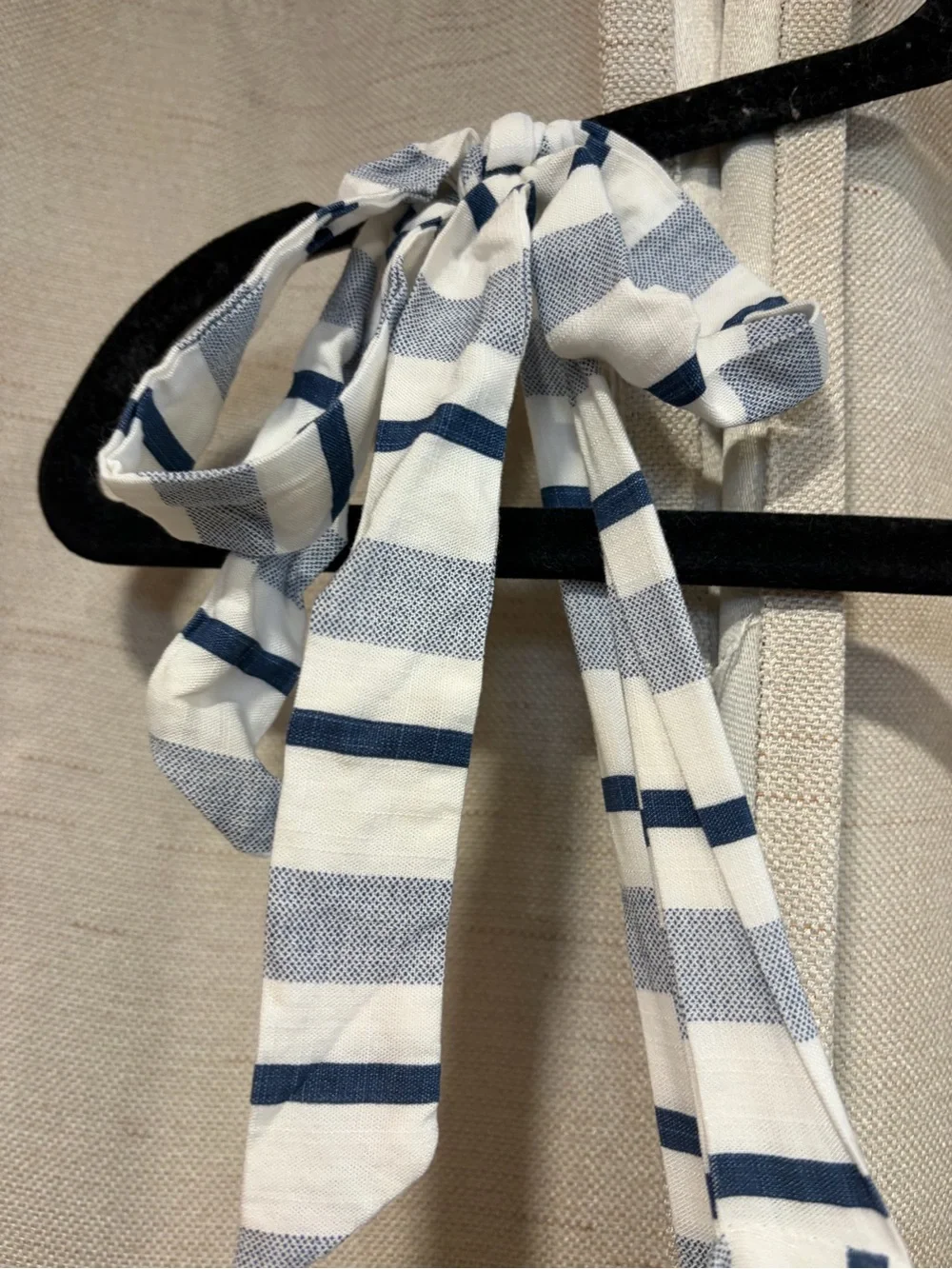 Petal & Pup Blue and White Striped Tie-Shoulder Maxi Dress